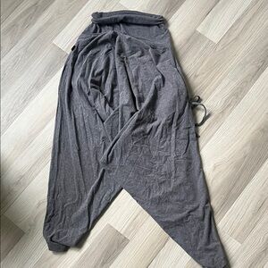 Unisex Gray Organic Cotton Buddha Pants